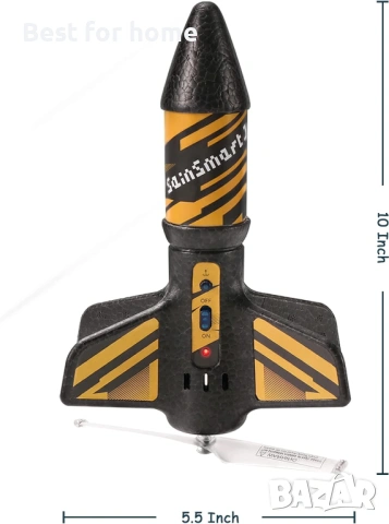 Ракетна установка SainSmart Jr. за деца, 200 фута височина на полет, моторизирана въздушна ракета , снимка 8 - Други - 53704356