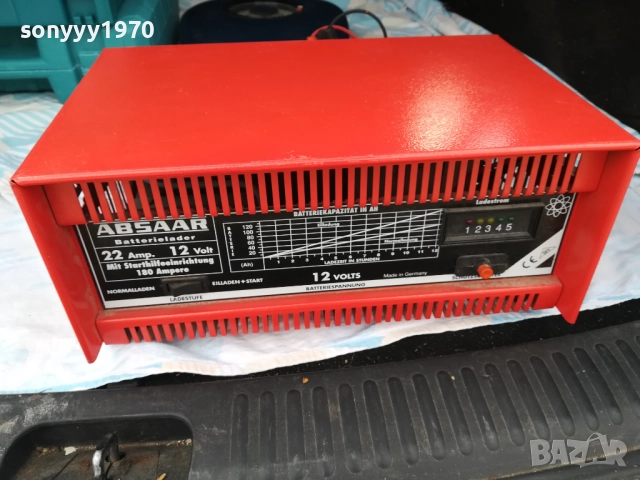 ABSAAR BIG CHARGER 22A-12V+START 180A ВНОС SWISS 3010251552, снимка 5 - Аксесоари и консумативи - 52236563