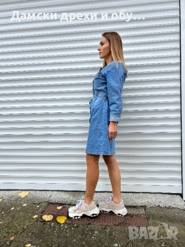 Дънкова рокля ONLY , снимка 4 - Рокли - 52371342