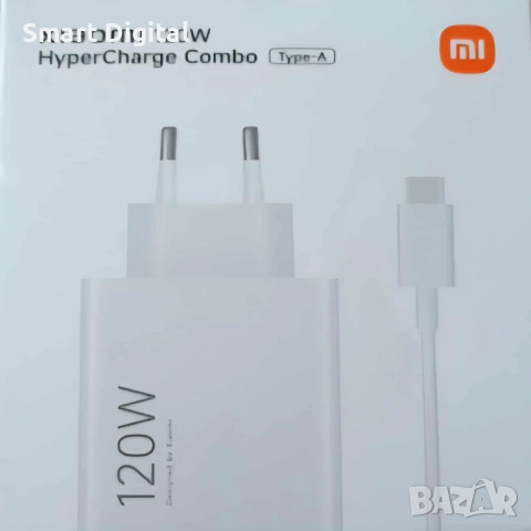 Оригинално бързо зарядно 120W за Xiaomi / Redmi / Poco с кабел 6А / 1М, снимка 3 - Оригинални зарядни - 50299232