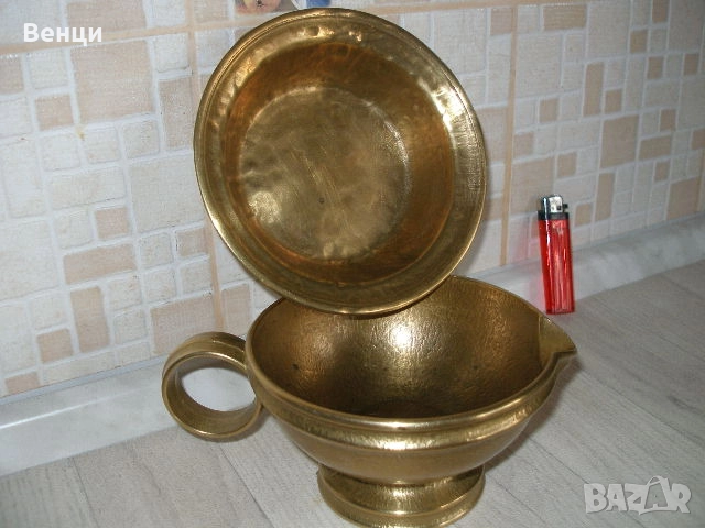 Бронзови Паница Чиния, снимка 10 - Антикварни и старинни предмети - 52208496