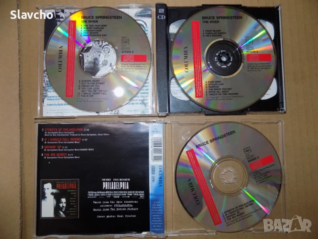 Компакт дискове на-Bruce Springsteen-The River/Streets Of Philadelphia/Bruce Springsteen LIVEnewYork, снимка 5 - CD дискове - 38595739