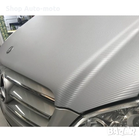 Карбоново фолио Automat, 3M технология, 152см широчина, светло сив карбон, снимка 4 - Аксесоари и консумативи - 53719684