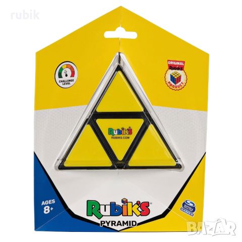 Оригинален магически пъзел Rubik's Pyramid 2x2x2 - С цветни пластини, снимка 5 - Игри и пъзели - 45822882