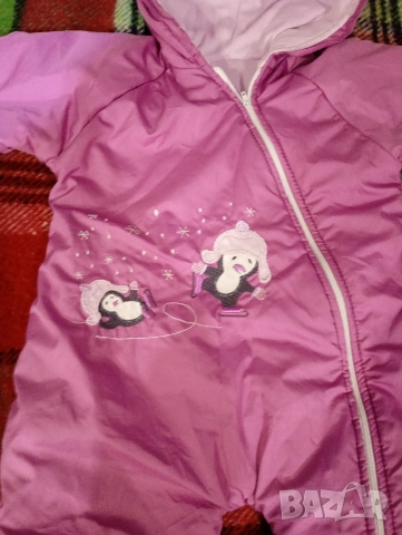 Бебешки космонавт до 12 месеца в нежнолилав цвят, снимка 2 - Комплекти за бебе - 52713296