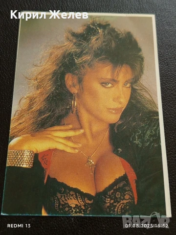 Старо календарче на което е изобразена Диско секс символа САБРИНА САЛЕРНО за КОЛЕКЦИЯ 35371, снимка 4 - Колекции - 51218061