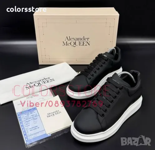 Мъжки черни кецове Alexander McQueen/BR59x, снимка 2 - Кецове - 50377149