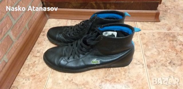 Кожени кецове Lacoste 44, снимка 2 - Кецове - 46073926