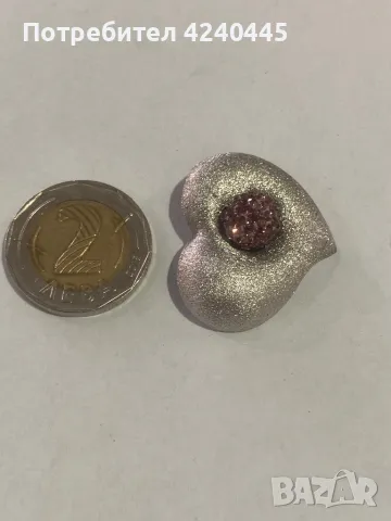 Сребърна висулка сърце, снимка 4 - Колиета, медальони, синджири - 50312685