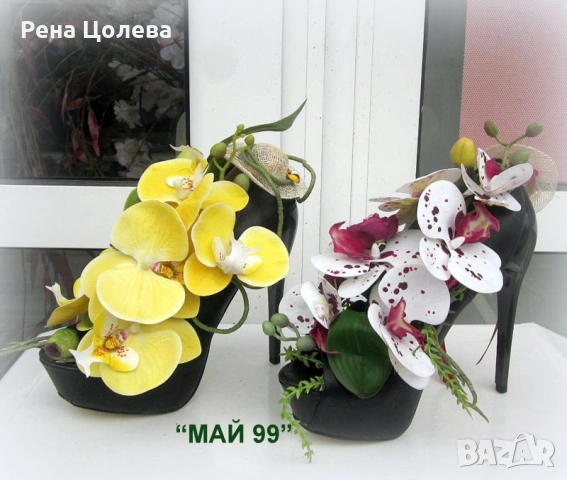  Екзотична орхидея в елегантна обувка, снимка 5 - Подаръци за юбилей - 54261767
