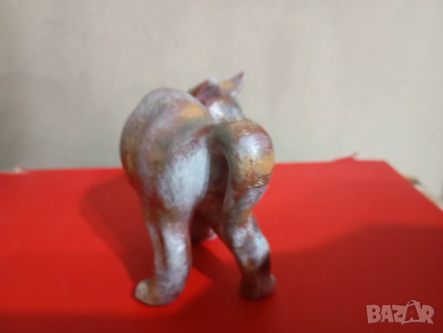 Керамична статуетка коте, снимка 5 - Статуетки - 46238507