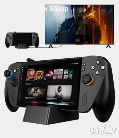 Нова 5 в 1 Док станция за ROG Ally X 100W PD 4K 144Hz USB 3.0 LAN за геймъри