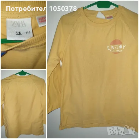 Zara Kids детски блузки с дълъг ръкав 4-5г, снимка 6 - Детски Блузи и туники - 47063409