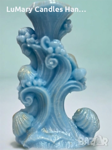 Свещ “ Морска вълна”, снимка 3 - Декорация за дома - 53223432