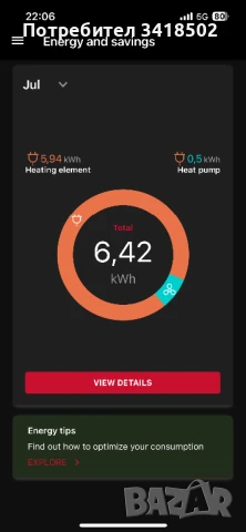 Термопомпен бойлер ARISTON LYDOS HYBRID Wi-Fi 100 Аристон 100 литра, снимка 3 - Бойлери - 51142703
