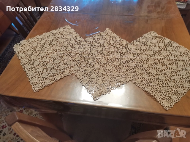 За ценители на плетени покривки за масичка-екрю