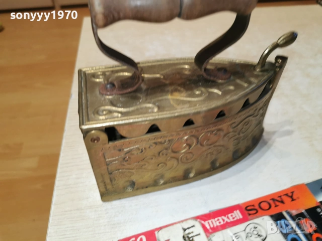 СТАРА ЮТИЯ-МЕД/МЕСИНГ-ВНОС SWISS 1701261836, снимка 6 - Антикварни и старинни предмети - 53134311