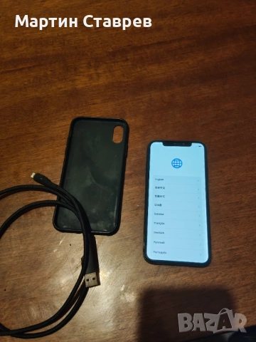 Iphone X 64GB, черен + силиконов кейс и кабел