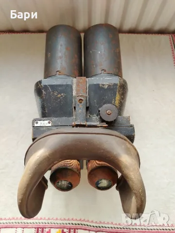 Стар голям немски военен бинокъл D.F.10x80 d.k.L. WWII, снимка 18 - Антикварни и старинни предмети - 49628491
