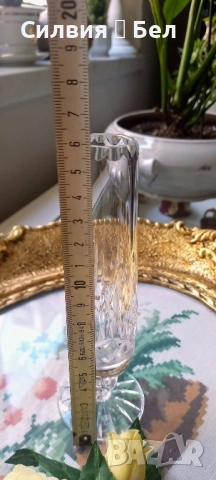 Малка кристална вазичка , снимка 4 - Вази - 51865972
