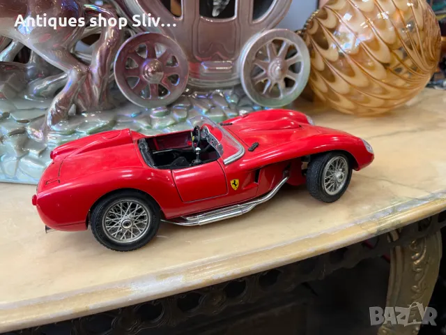 Метална количка Burago - Ferrari Testa Rossa. №5991 Колекционерска метална количка от Бураго - Итали, снимка 5 - Колекции - 47705655