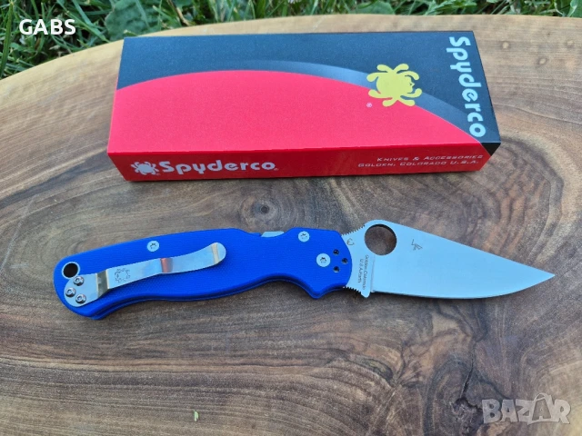 Сгъваем нож Spyderco Paramilitary C223, снимка 2 - Ножове - 50786930