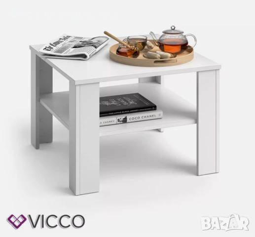 Бяла холна маса Vicco 1242, снимка 4 - Маси - 53790614