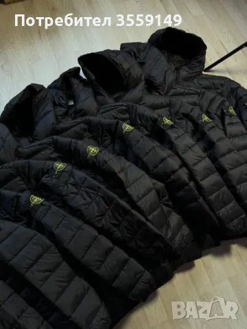 ПРОМОЦИЯ Мъжко Яке Stone Island Черно мъжко Якето Стон Айлнънд, снимка 2 - Якета - 48221764