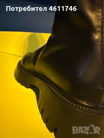 Стилни черни дамски боти, снимка 7 - Дамски боти - 52321162