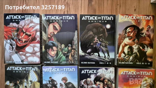 Attack on Titan манга - цялата поредица + бонуси, снимка 2 - Списания и комикси - 54194157