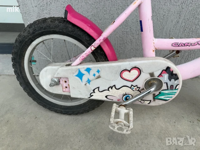 Детско розово колело 14 цола, снимка 3 - Велосипеди - 50656782