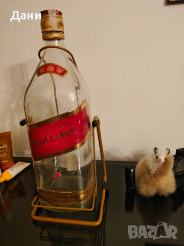 Празна бутилка от Johnnie Walker Red Label 4.5L с люлка, снимка 6 - Други ценни предмети - 54297396