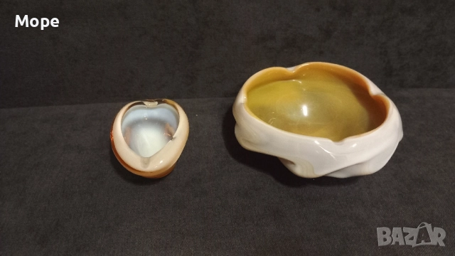 Пепелник чешко стъкло , снимка 2 - Антикварни и старинни предмети - 52471404