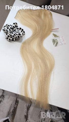 нова славянска руса коса дъл 65 см гр 55, снимка 2 - Аксесоари за коса - 46201227