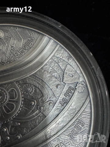 Сребърна монета 2oz., снимка 3 - Нумизматика и бонистика - 52408607