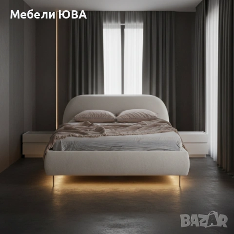 Спалня с LED осветление, снимка 2 - Спални и легла - 53561949