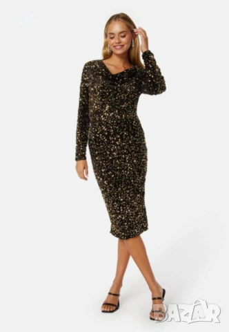 РОКЛЯ С ПАЕТИ НОВА С ЕТИКЕТ , снимка 2 - Рокли - 53821033