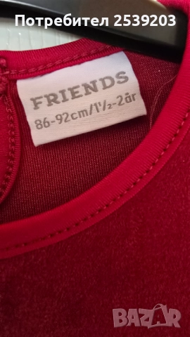 Детска Коледна рокля 18-24 месеца , снимка 3 - Бебешки рокли - 52397640