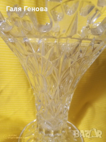 Кристална ваза , снимка 4 - Вази - 53890732
