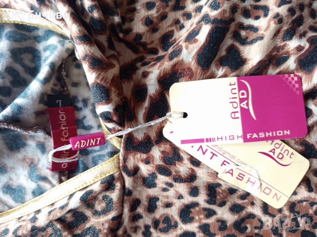 блъзка в гепардов десен, снимка 3 - Блузи с дълъг ръкав и пуловери - 52845632