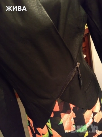 ЕСТЕСТВЕНА КОЖА черно дамско яке , снимка 2 - Якета - 53931608