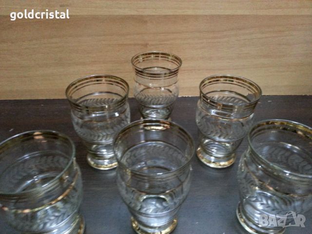 Ретро кристални чаши , снимка 4 - Антикварни и старинни предмети - 45906318