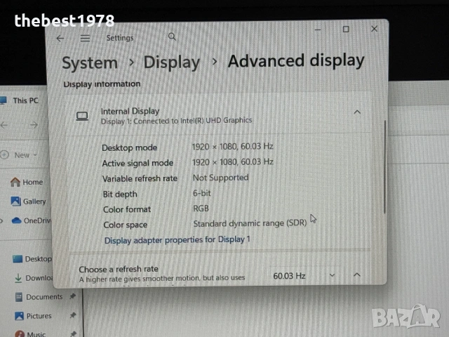 15.6 Dell 5590`i7-10510U/16GB RAM/512GB SSD/Nvidia MX250/FHD IPS/Бат 6ч, снимка 10 - Лаптопи за работа - 53009623