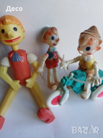 Стари пластмасови кукли Пинокио., снимка 2 - Колекции - 52523831