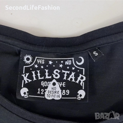Killstar мъжка готик тениска размер S оувърсайз , снимка 2 - Тениски - 54155209