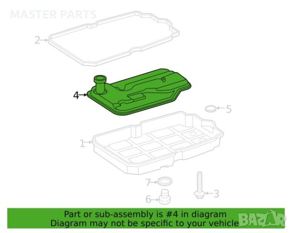 Оригинален филтър Mercedes за автоматична скоростна кутия 7G tronic . , снимка 3 - Части - 46331633