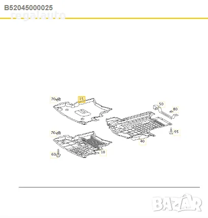 A2035243230,A2035201723,A2035242030,кора под двигател MERCEDES W203,2000-2007, снимка 5 - Части - 49507092