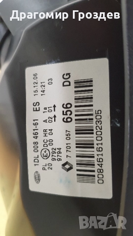 Оригинален ляв Ксенонов фа за Renault Clio II / Рено Клио 2 (2001-2005), снимка 6 - Части - 52202028