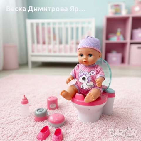 Пишкащо бебе с пееща тоалетна Tutu Love – Забава и урок за малките, снимка 4 - Кукли - 52900610