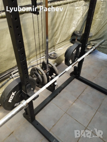 Олимпийски Лост 220 см, 20 кг + Тежести – общо 127.5 кг олимпийски размер, снимка 4 - Фитнес уреди - 54188926